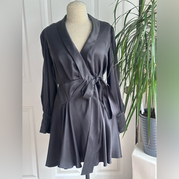NWOT Zimmermann Long Sleeve Silk Wrap Minidress Size 0 $650 - Picture 11 of 11
